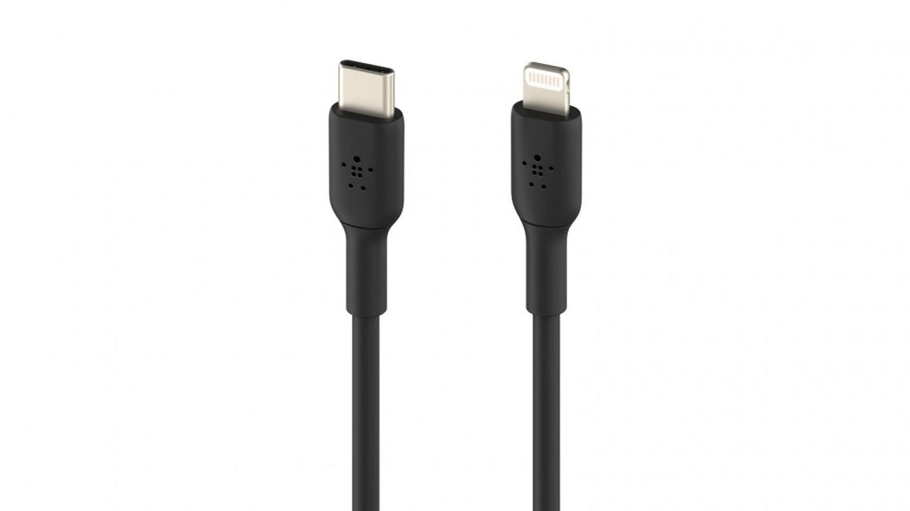 Belkin BoostCharge 1m UCB-C to Lightning Cable - Black - Wholesales Supply