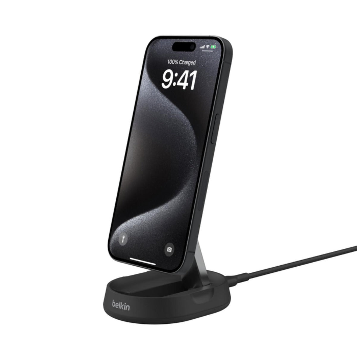 Belkin - Convertible Magnetic Charging Stand Qi2 - Black - Wholesales Supply