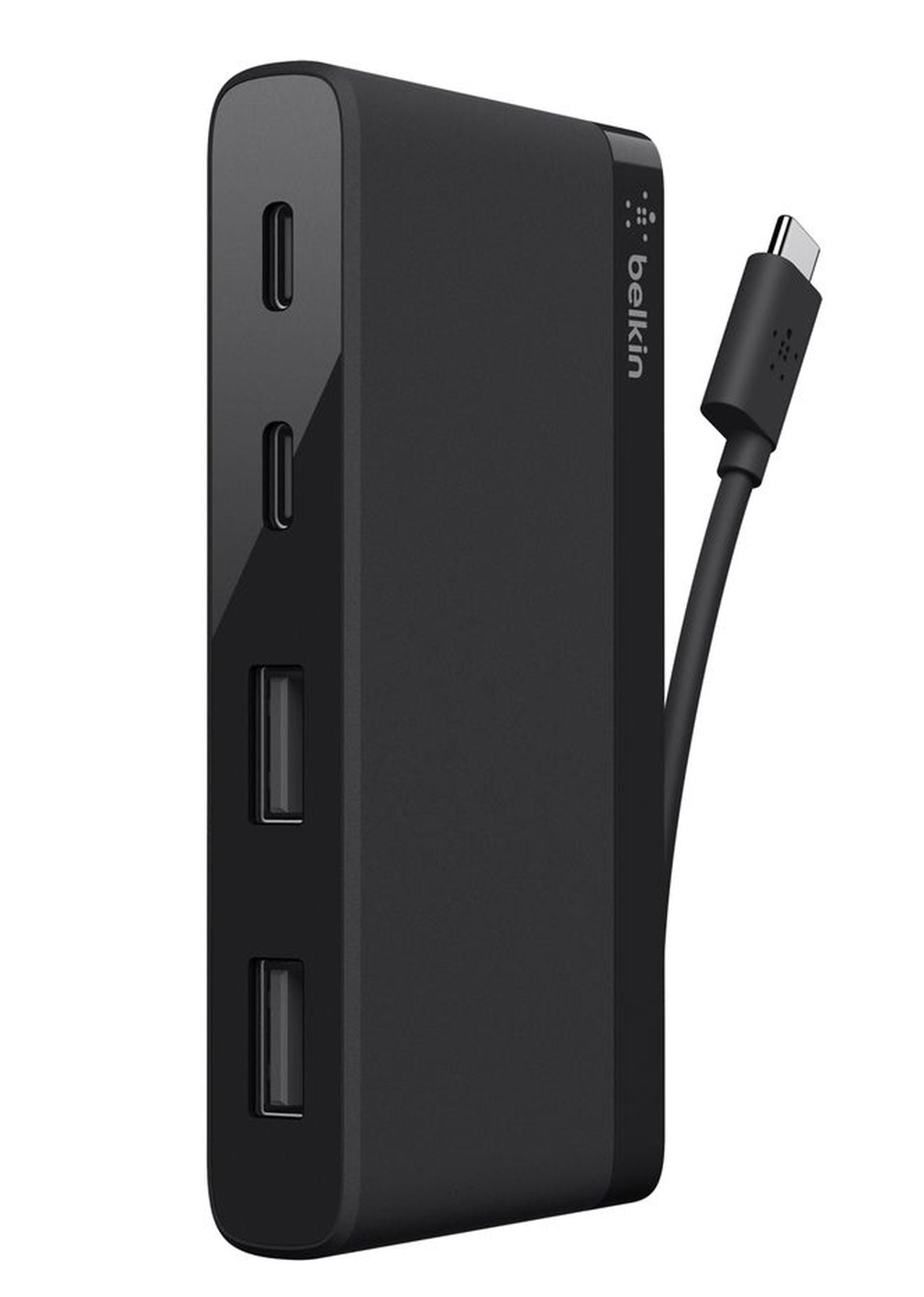 Belkin USB-C and USB 3.0 Mini 4 Port Mini Hub - Black - Wholesales Supply