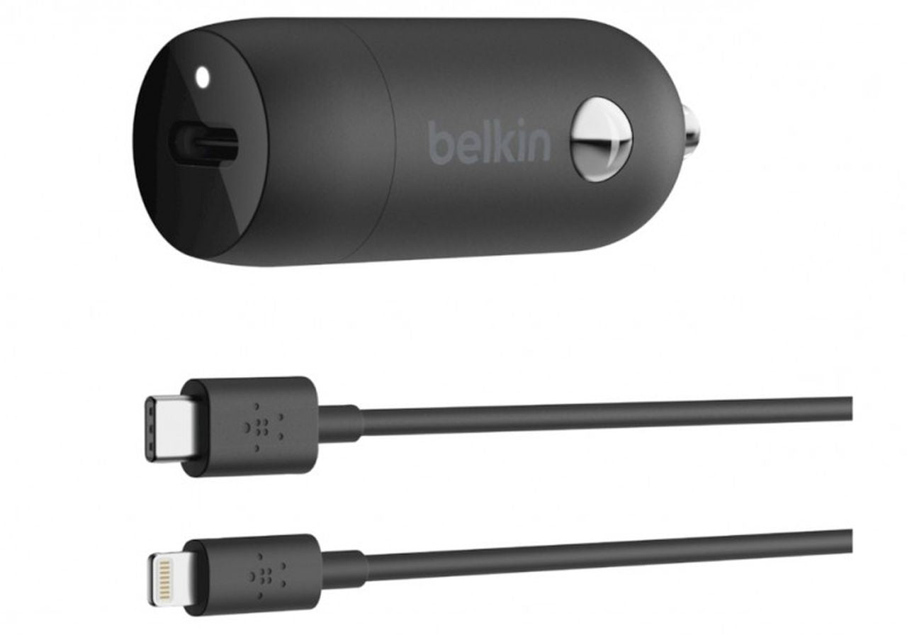 Belkin 20W USB-C PD Car Charger + USB-C to Lightning Cable - Wholesales Supply