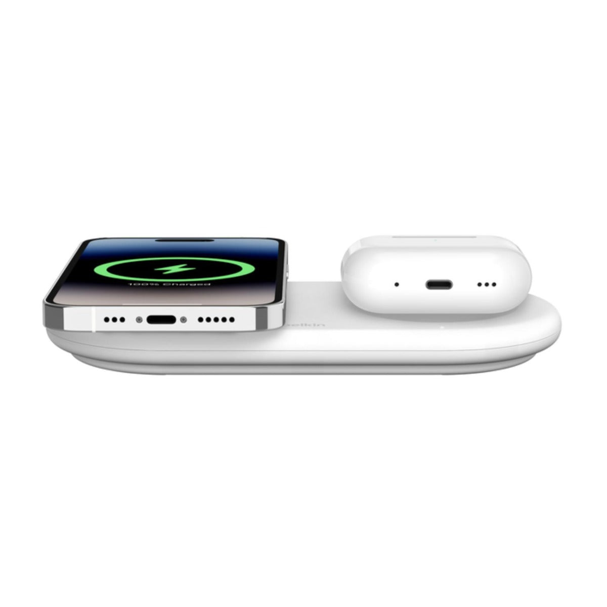 Belkin - 2 in1 Magnetic Wireless Charging Pad Qi2 - White - Wholesales Supply
