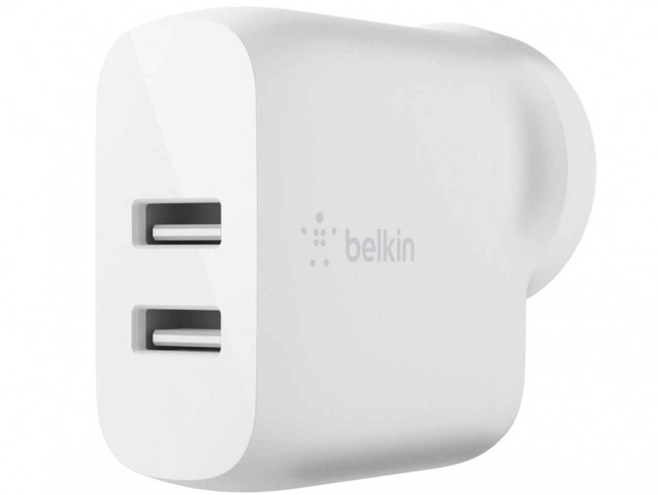 Belkin BoostCharge 24W Dual USB-A Wall Charger - White - Wholesales Supply
