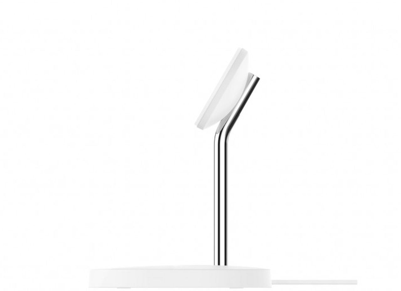 BELKIN BoostCharge Pro 2-in-1 Wireless Charger Stand with MagSafe 15W - White - Wholesales Supply