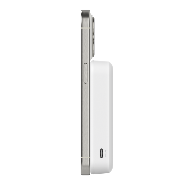 Belkin - Magnetic Power Bank Qi2 15W 10K - White - Wholesales Supply