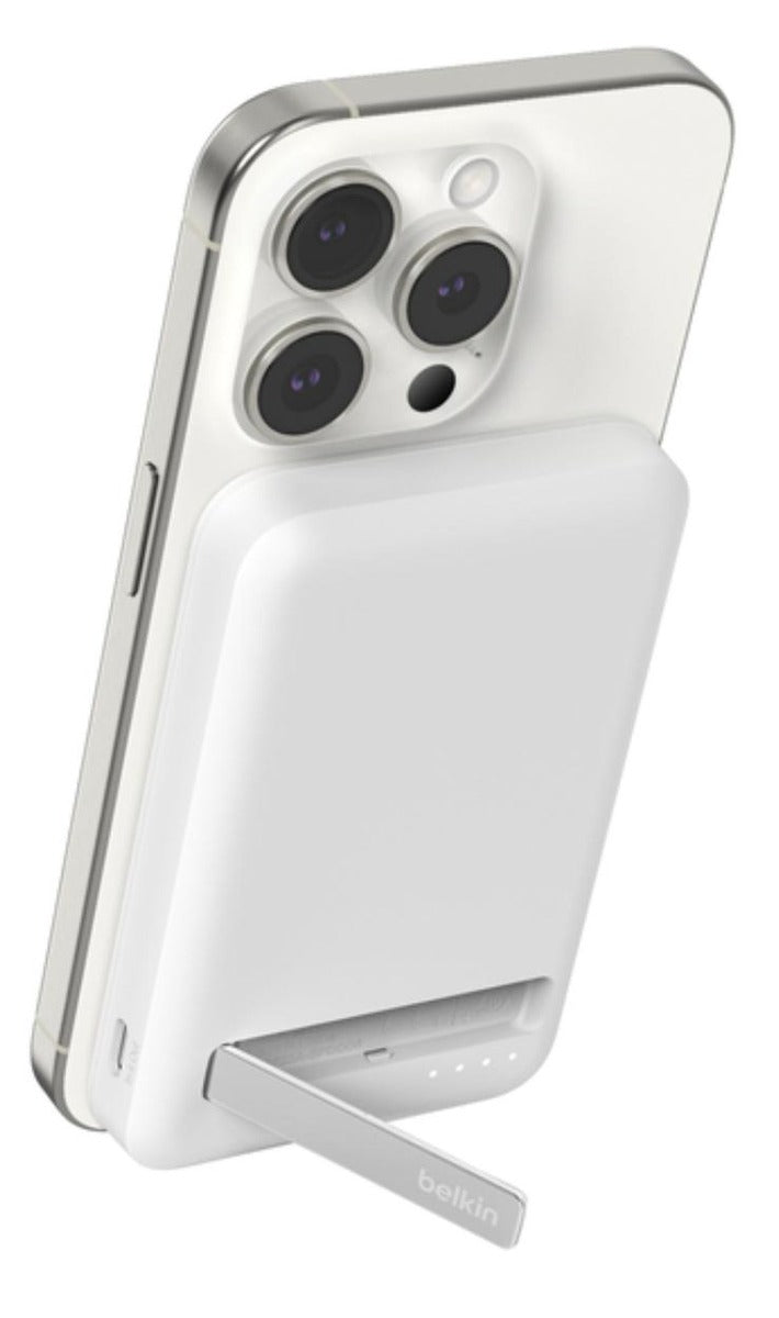 Belkin - Magnetic Power Bank Qi2 15W 5K - White - Wholesales Supply