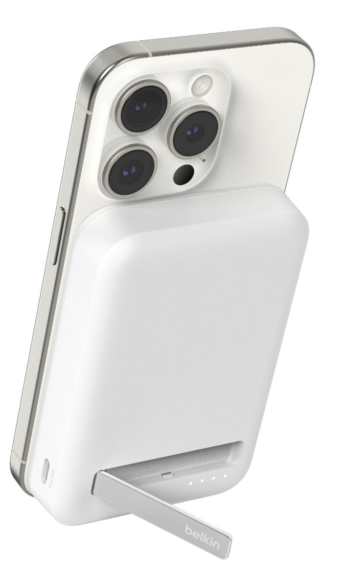 Belkin - Magnetic Power Bank Qi2 15W 8K - White - Wholesales Supply
