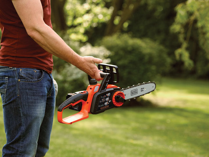 Black & Decker - 250mm 18V Lithium-ion Cordless Chainsaw - Orange - Wholesales Supply