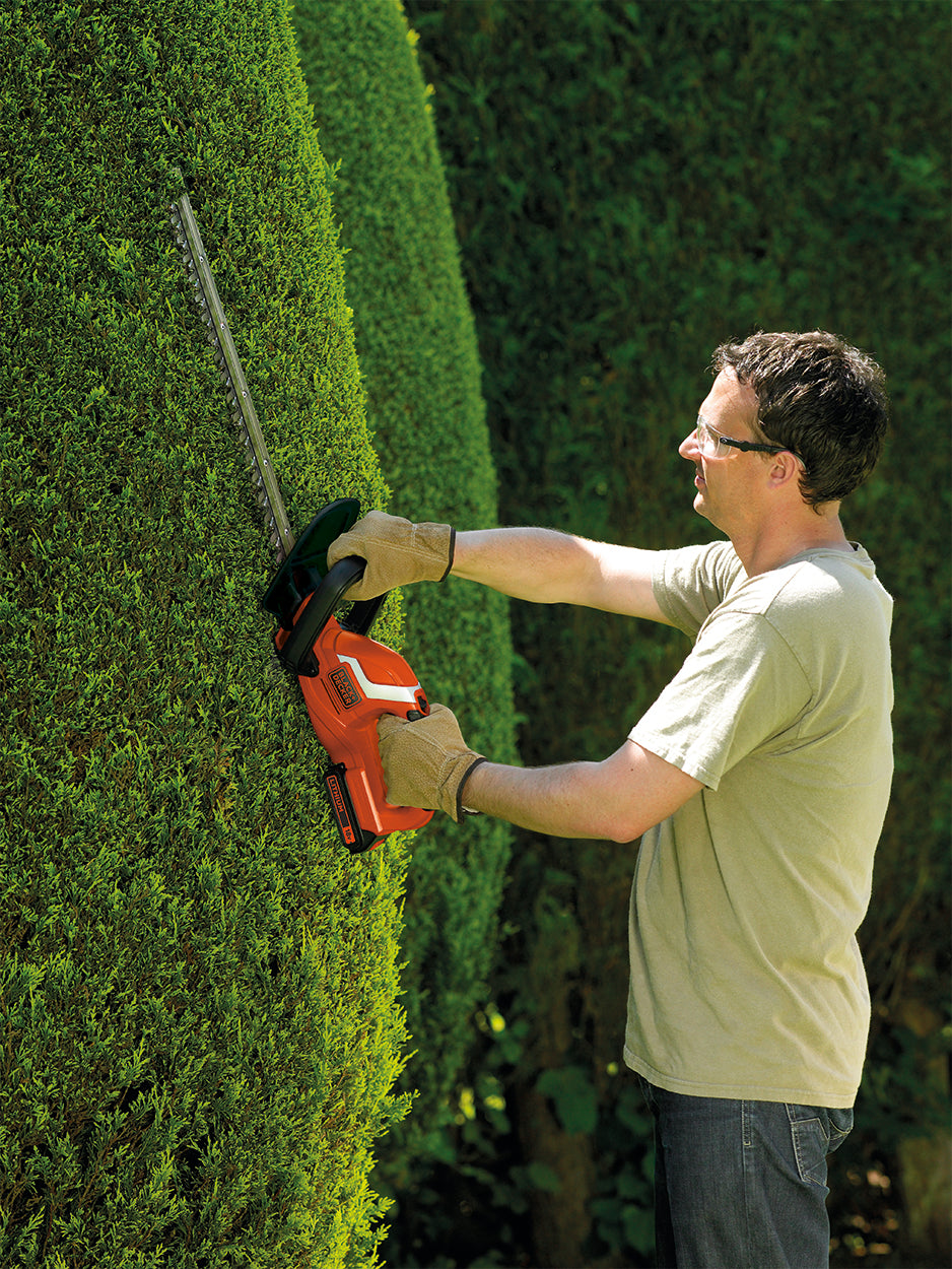 Black & Decker - 450mm 18V Lithium-ion Hedge Trimmer - Orange - Wholesales Supply