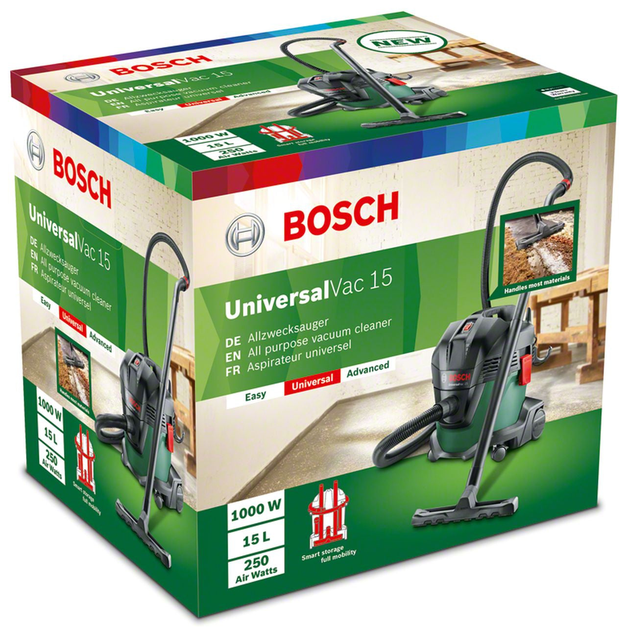 Bosch - 1000W 15L Wet and Dry 15 Vacuum Cleaner w Blowing Function - Wholesales Supply
