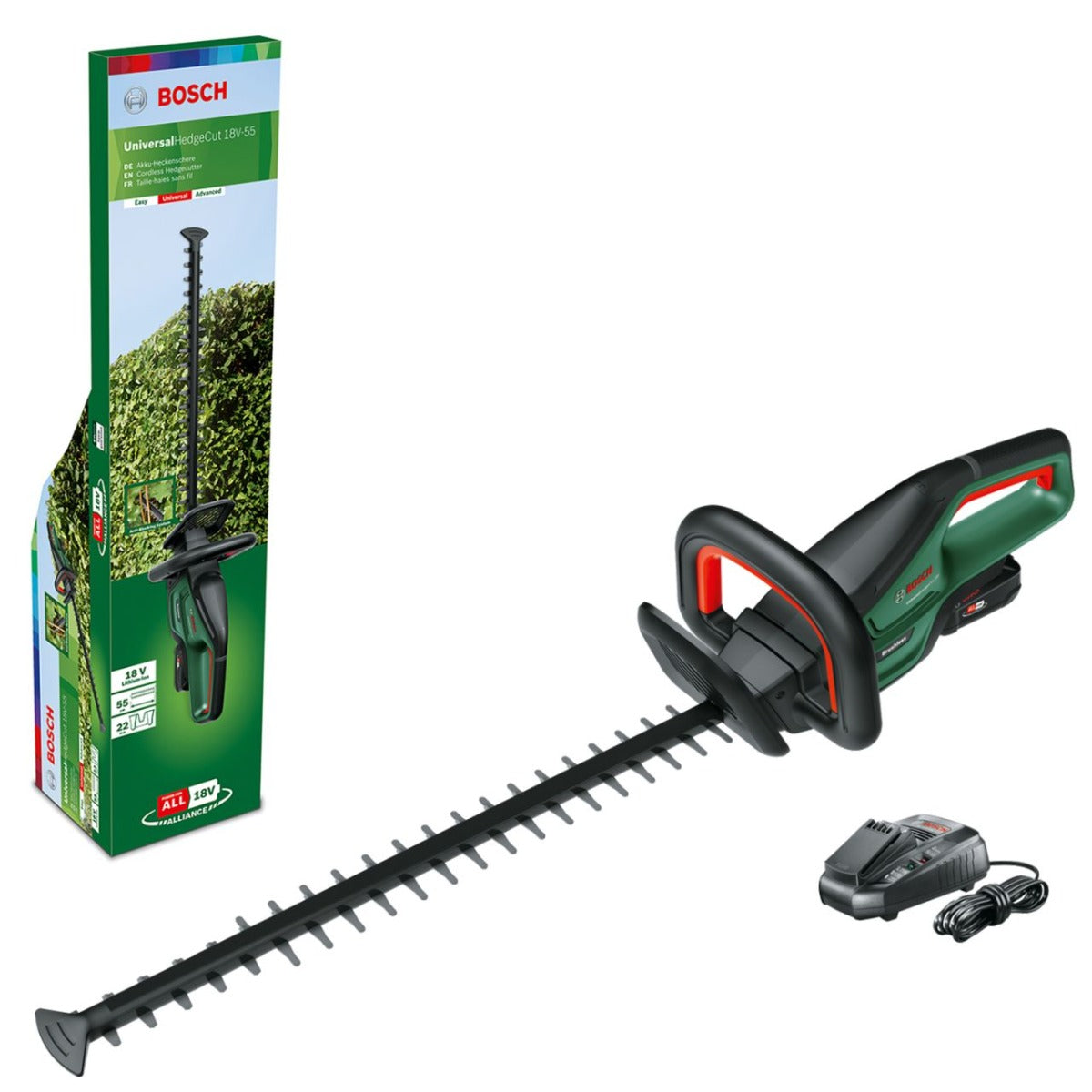 Bosch - Cordless 18V Brushless Hedge Trimmer Kit w 2.5ah Battery & Charger - Wholesales Supply