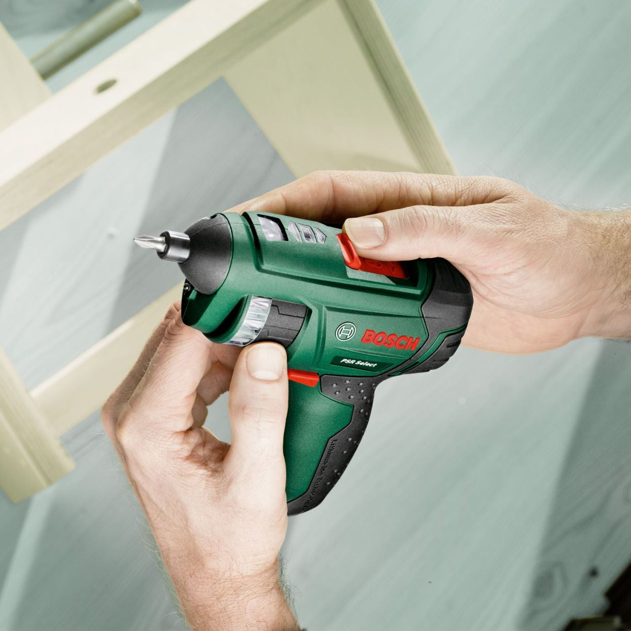Bosch - PSR Select Cordless Screwdriver with 12 Integrated Screwdriver Bits in Case - Wholesales Supply