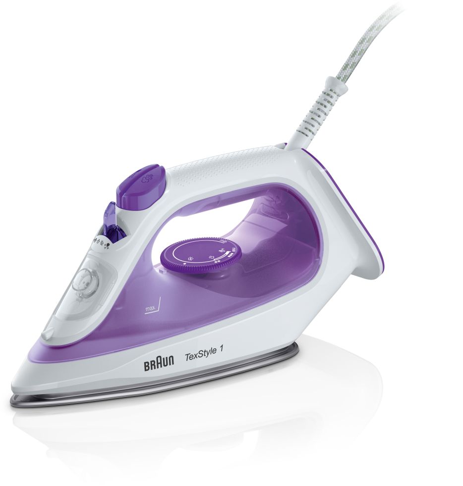 Braun - TexStyle 1 Steam Iron - Violet/White - Wholesales Supply
