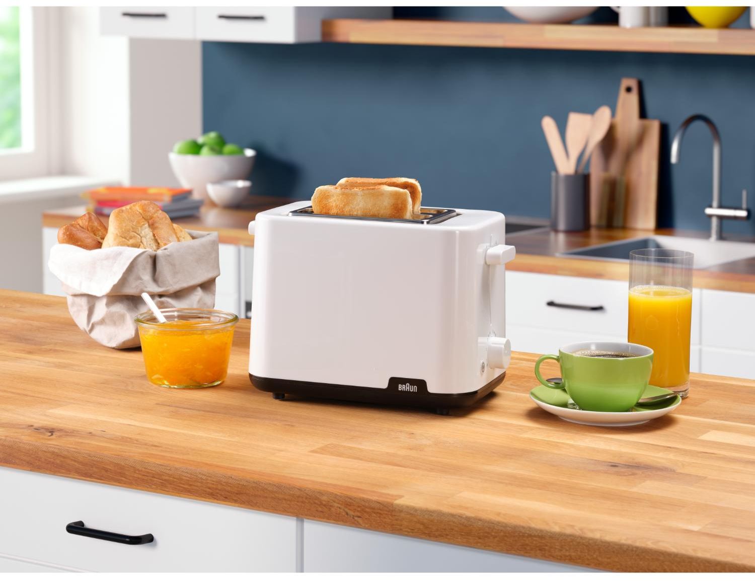 Braun - Breakfast1 2 Slice Toaster - White - Wholesales Supply