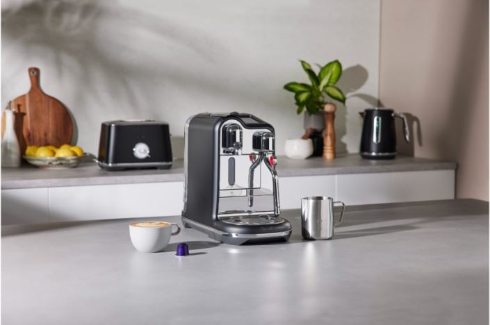 Breville - Nespresso Creatista Pro Coffee Machine - Black Truffle - Wholesales Supply