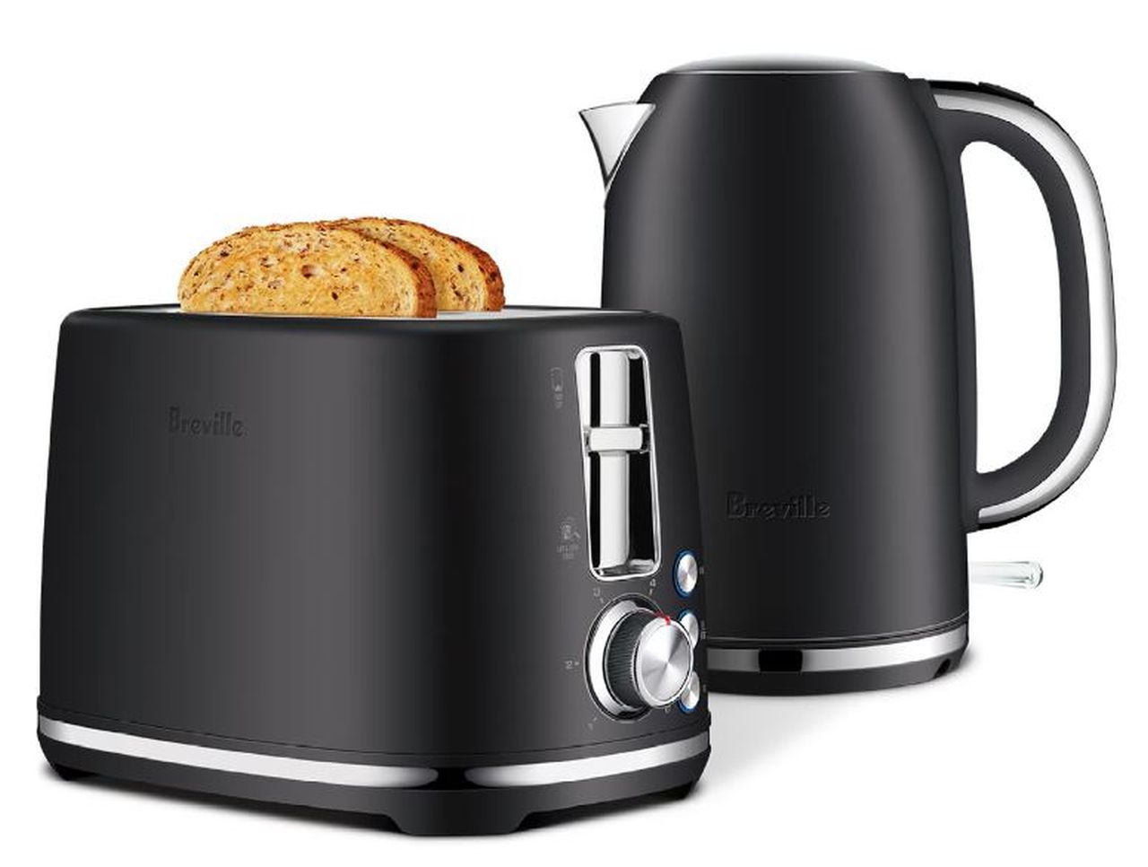 Breville - the Brunch Set Kettle & Toaster Pack - Matte Black - Wholesales Supply