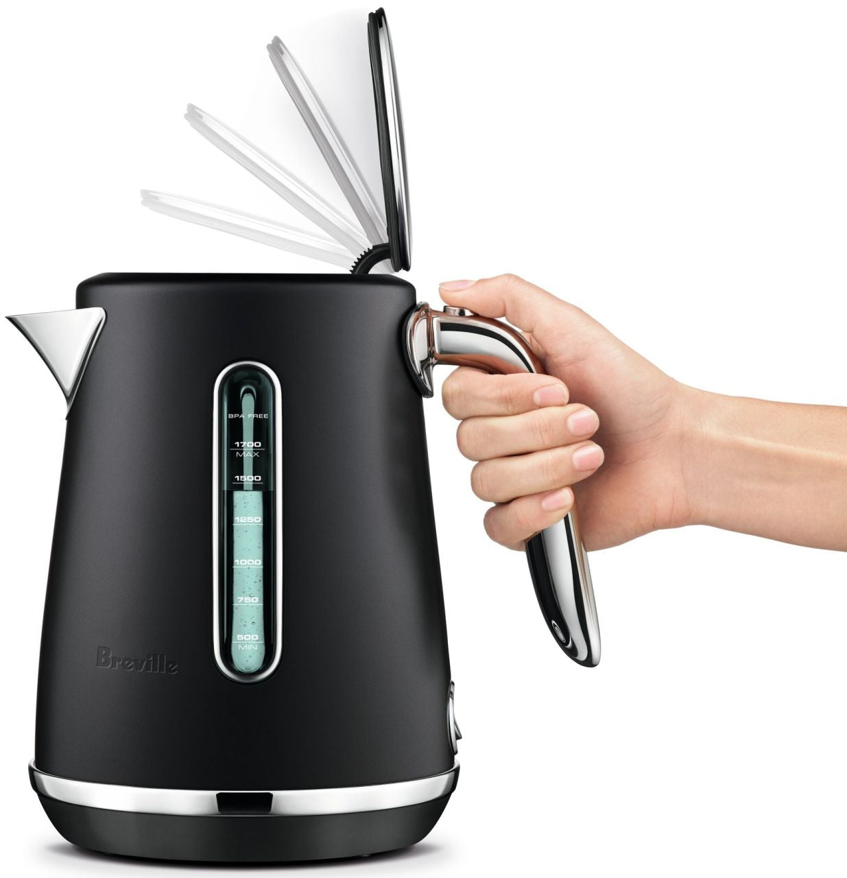 Breville - The Soft Top Luxe Kettle - Black Truffle - Wholesales Supply