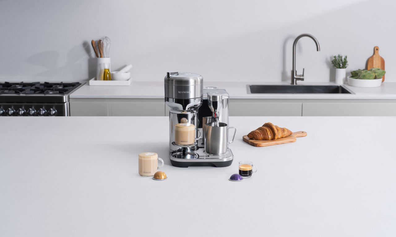 Breville - the Vertuo Creatista Coffee Machine - Brushed Stainless - Wholesales Supply