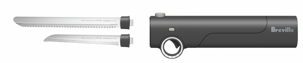 Breville - the Slice n' Carve Cordless Electric Knife - Grey - Wholesales Supply