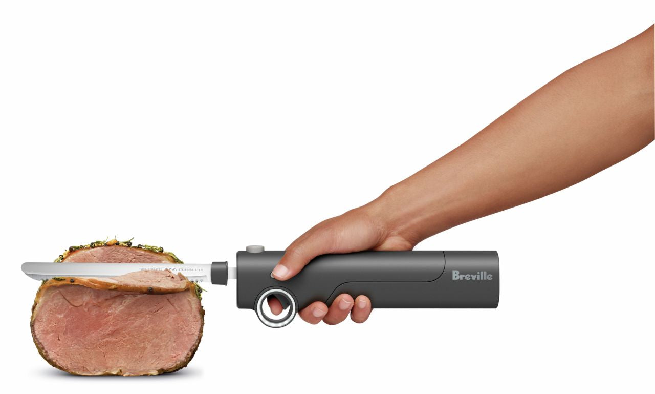Breville - the Slice n' Carve Cordless Electric Knife - Grey - Wholesales Supply