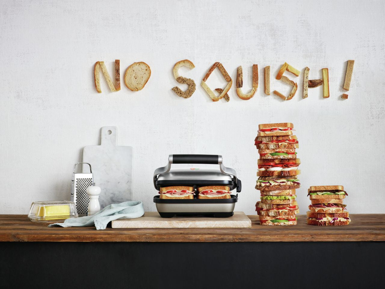 Breville - The Perfect Press 2 Slice Sandwich Press - Stainless Steel - Wholesales Supply