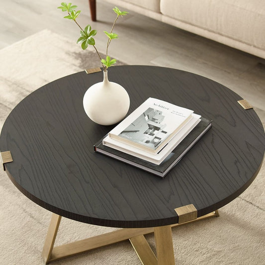 Criterion Capri Coffee Table Black - Brushed Gold - Wholesales Supply
