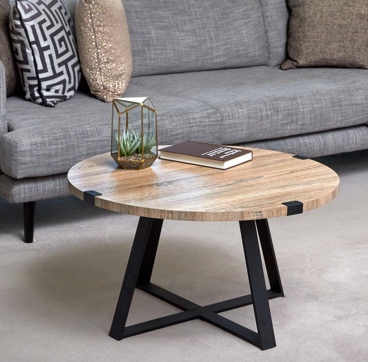 Criterion Capri 77cm Coffee Table - Oak - Wholesales Supply