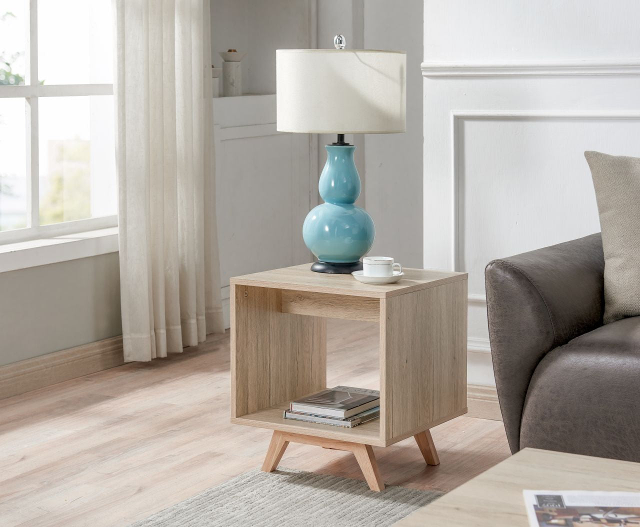 Criterion Metro End Table - Oak - Wholesales Supply