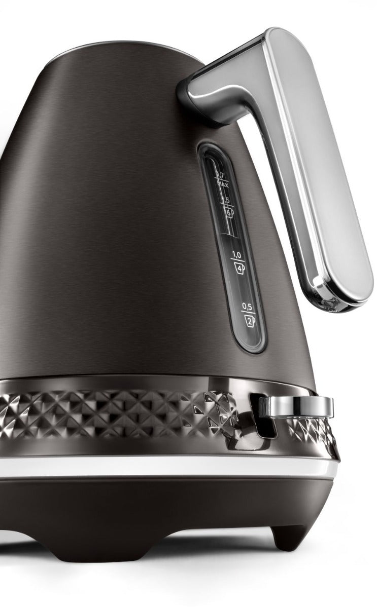 Delonghi - Diadema 1.7L Kettle - Onyx Black - Wholesales Supply