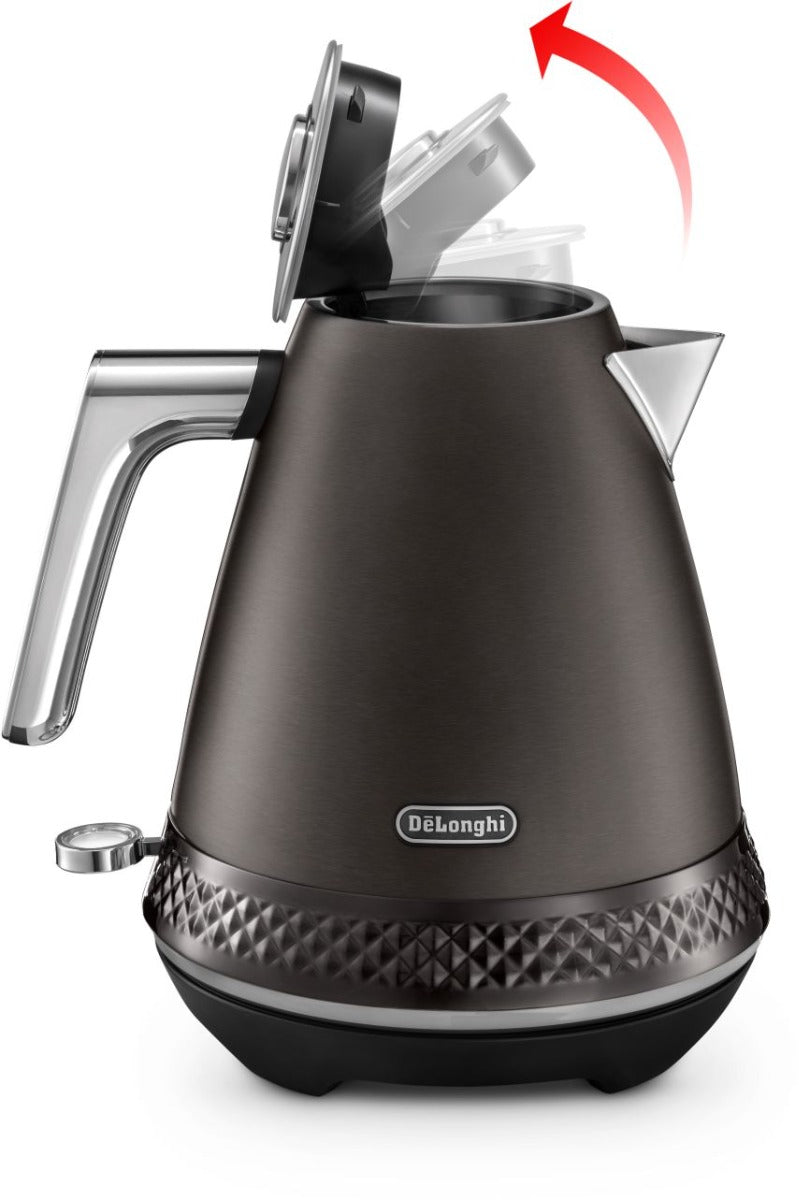 Delonghi - Diadema 1.7L Kettle - Onyx Black - Wholesales Supply