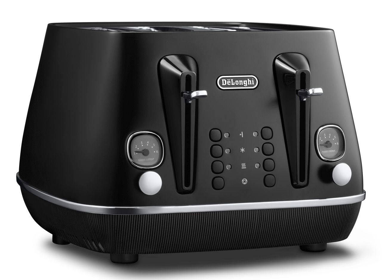 Delonghi - Distinta Moments 4 Slice Toaster Sunset Black - Wholesales Supply