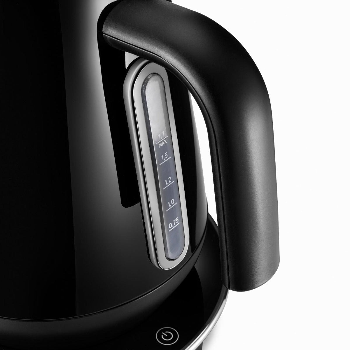 Delonghi - Eclettica 1.7L Kettle - Bold Black - Wholesales Supply