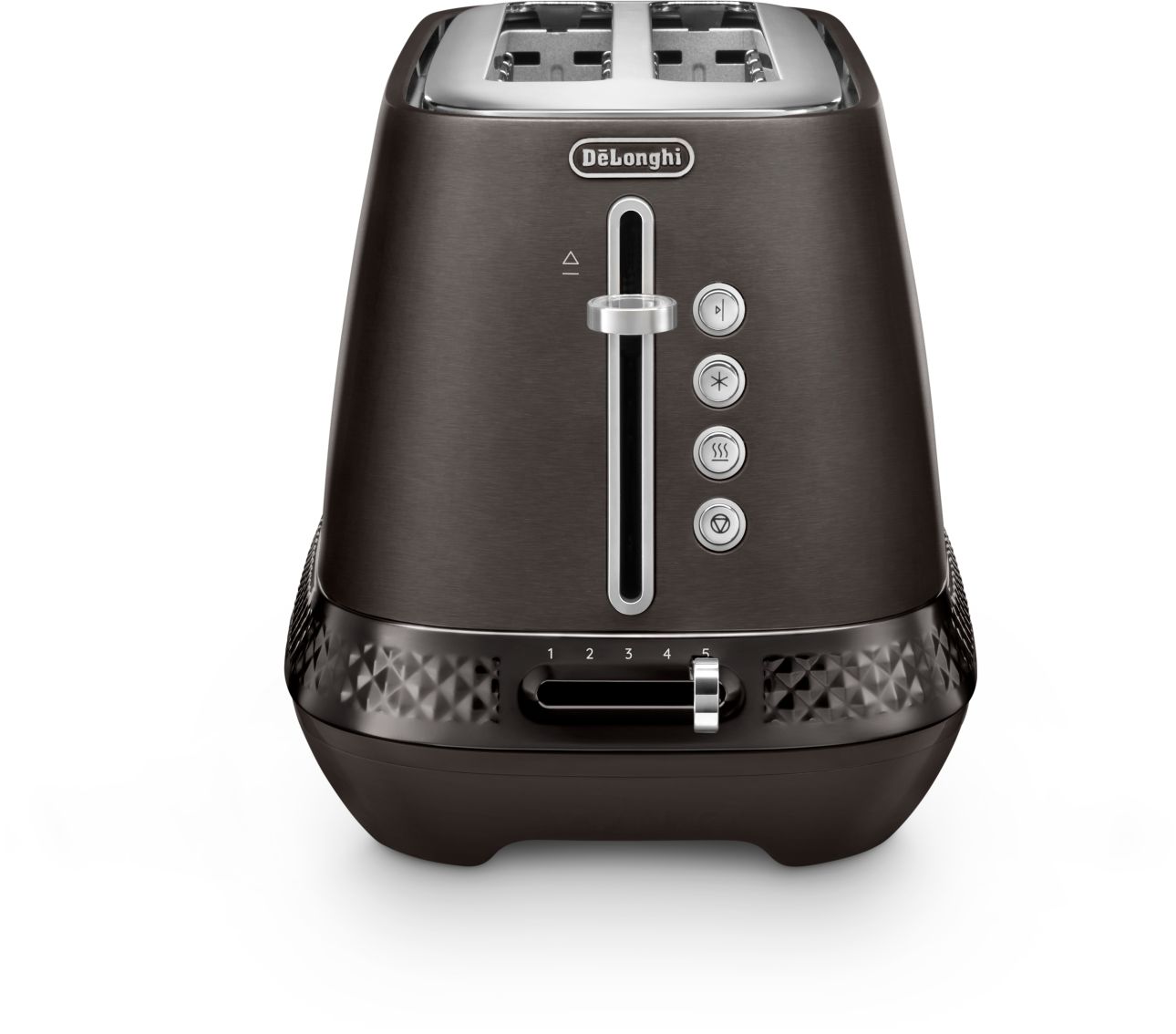 Delonghi - Diadema 2 Slice Toaster - Brushed Grey - Wholesales Supply