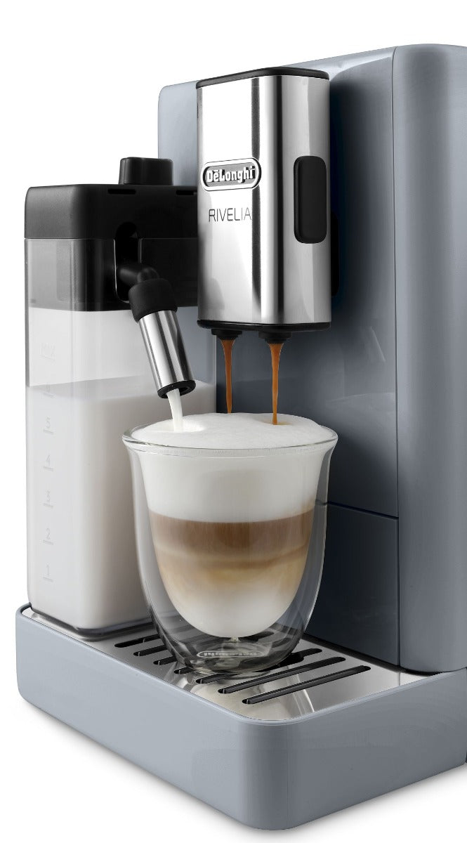 Delonghi - Rivelia Automatic Bean to Cup Coffee Machine - Grey - Wholesales Supply