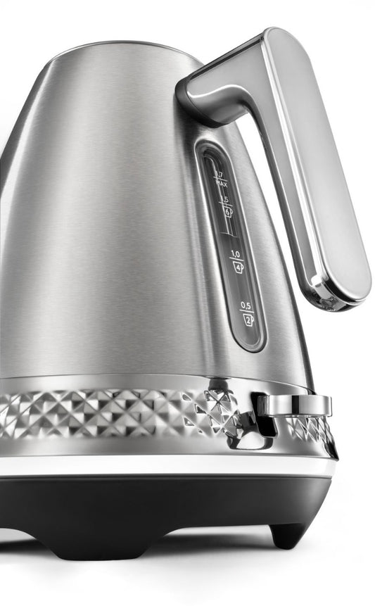 Delonghi - Diadema 1.7L Kettle - Stainless Steel - Wholesales Supply