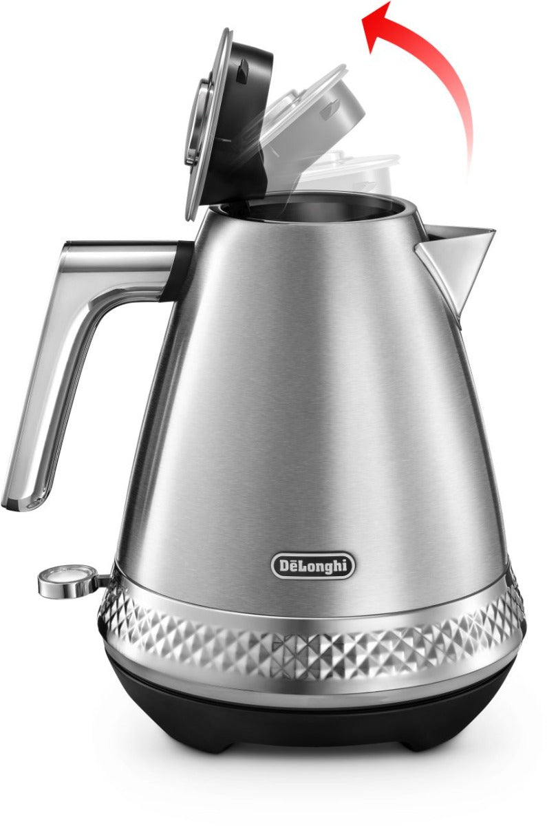 Delonghi - Diadema 1.7L Kettle - Stainless Steel - Wholesales Supply