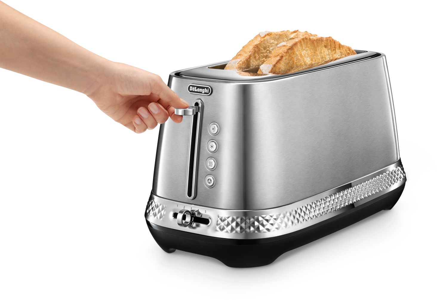 Delonghi - Diadema 2 Slice Toaster - Stainless Steel - Wholesales Supply