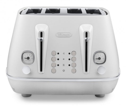 Delonghi - Distinta Moments 4 Slice Toaster Sunshine White - Wholesales Supply