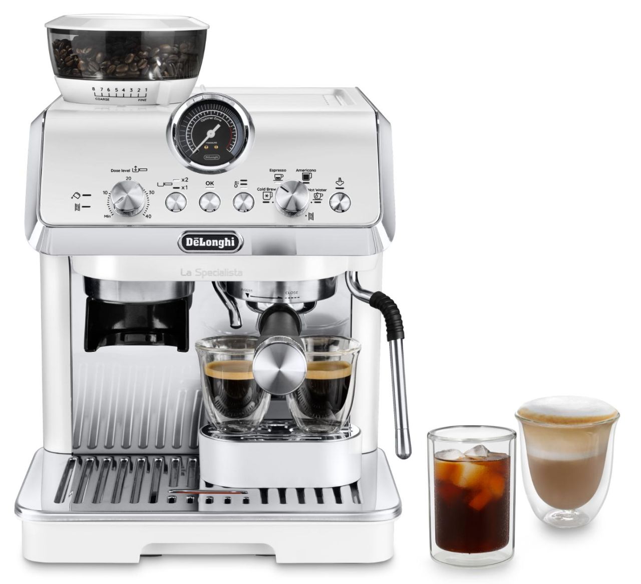 Delonghi - La Specialista Arte Evo with Cold Brew Coffee Machine - White - Wholesales Supply