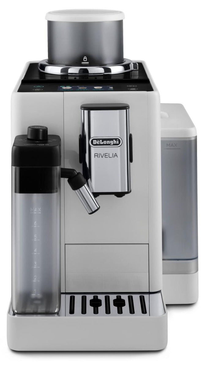 Delonghi - Rivelia Automatic Bean to Cup Coffee Machine - White - Wholesales Supply