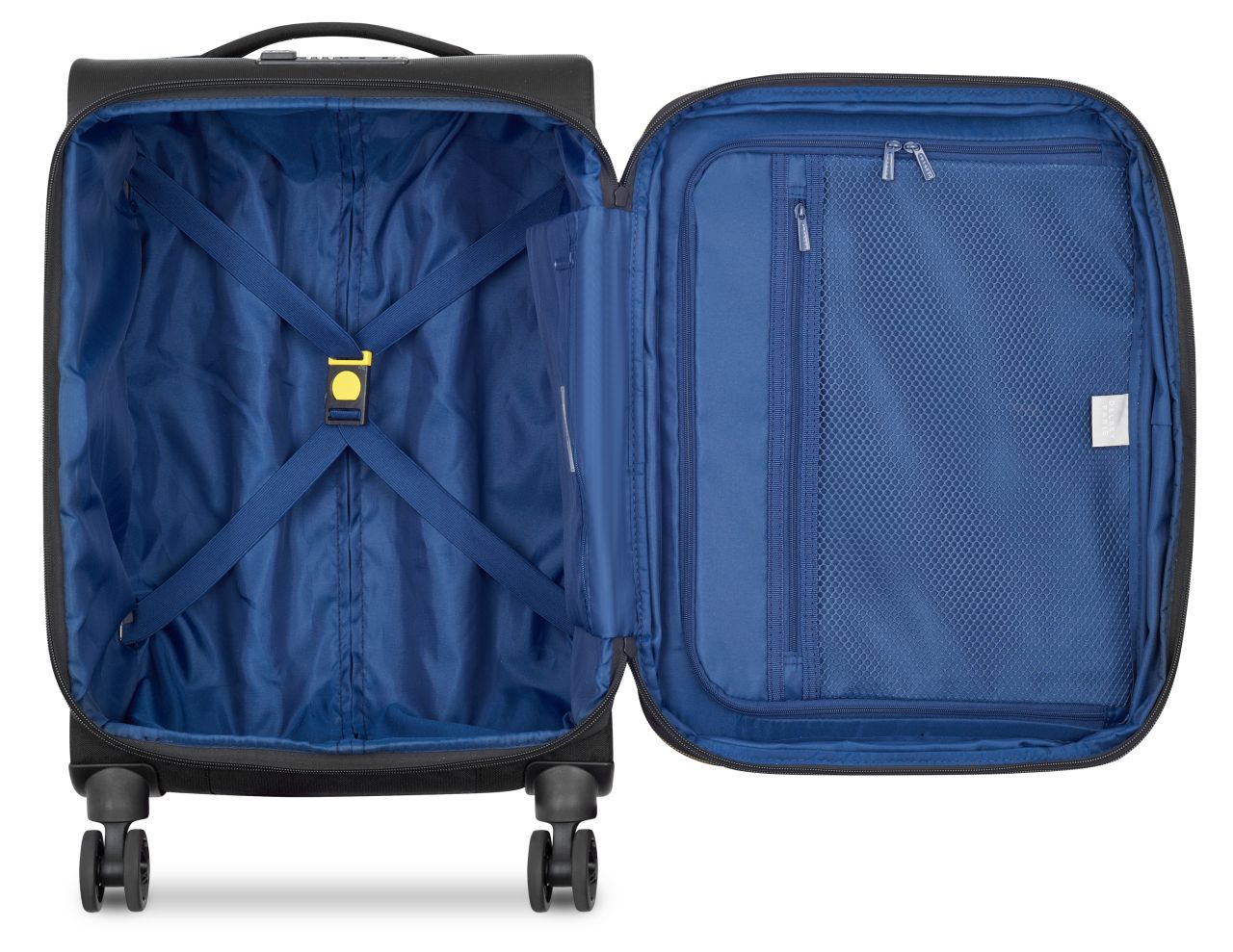 Delsey - 55cm Brochant 3 Trolley Cabin Ext 4Dr - Black - Wholesales Supply