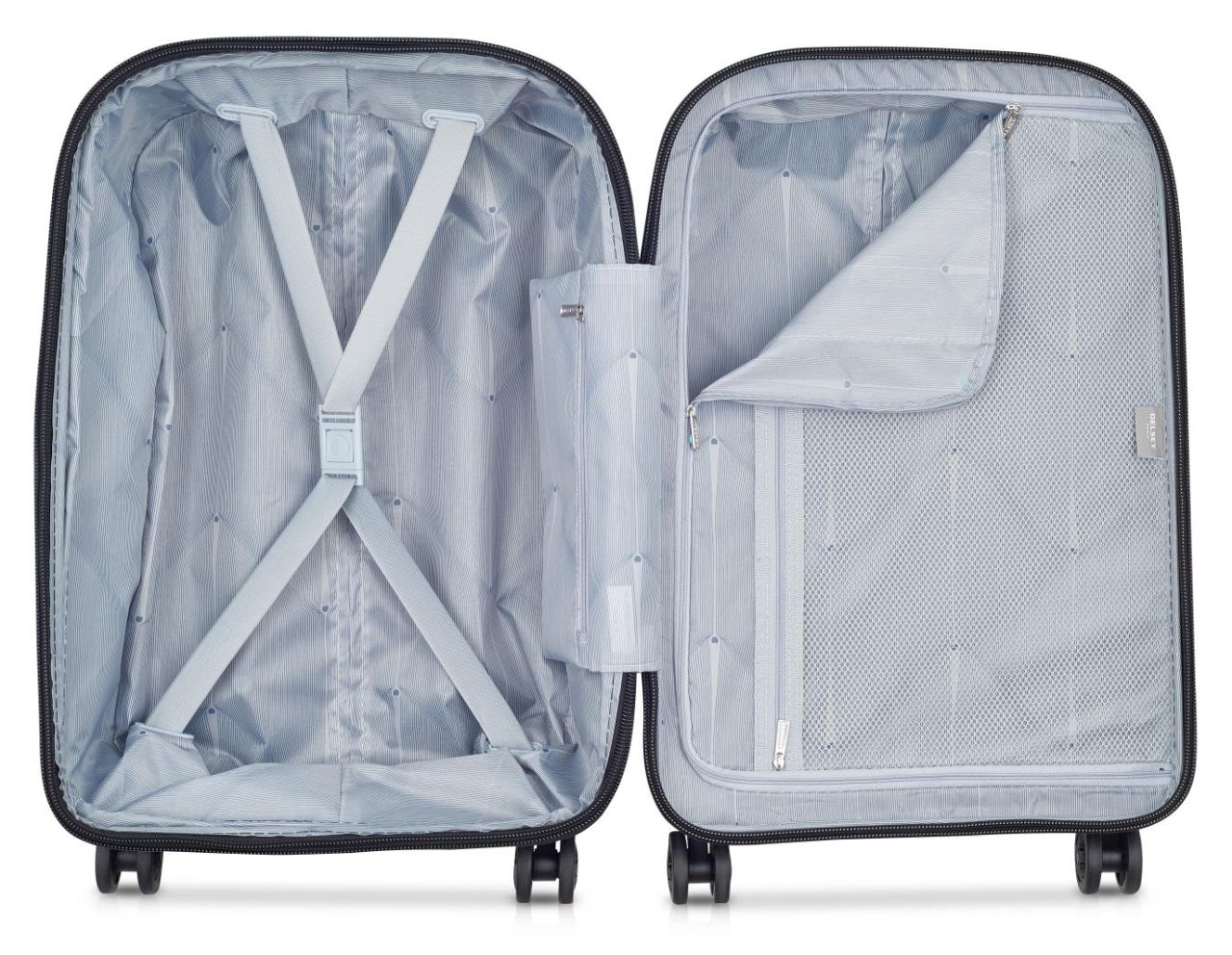 Delsey - 55cm Clavel Val Trolley Cabin Ex 4Dr - Black - Wholesales Supply