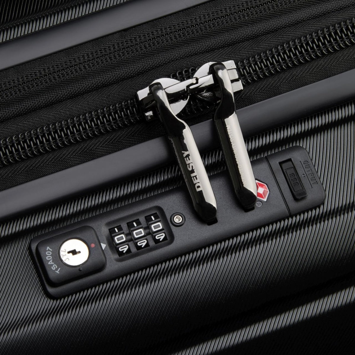 Delsey - 55cm Shadow 5.0 Val Cabin Ex 4Dr - Black - Wholesales Supply