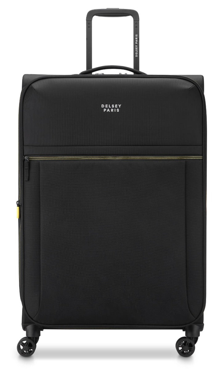 Delsey - 78cm Brochant 3 Va Trolley Ex 4Dr - Black - Wholesales Supply