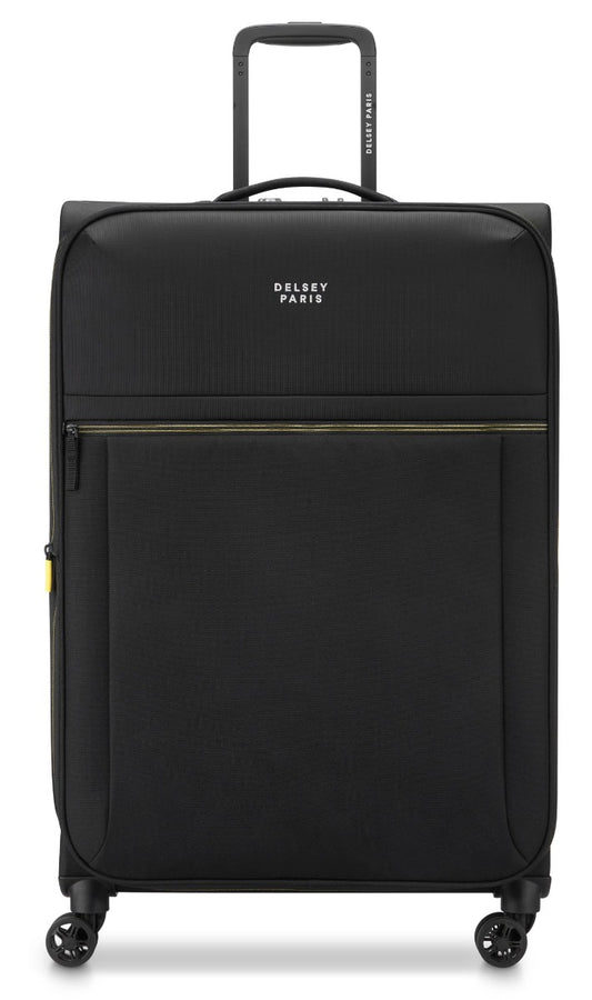 Delsey - 78cm Brochant 3 Va Trolley Ex 4Dr - Black - Wholesales Supply