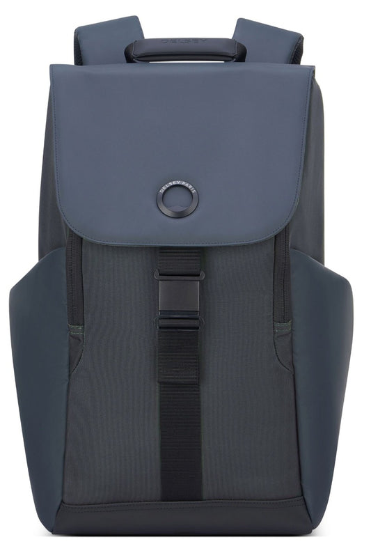 Delsey - Securflap 15" 1 Compartment Backpack 15 - Black - Wholesales Supply