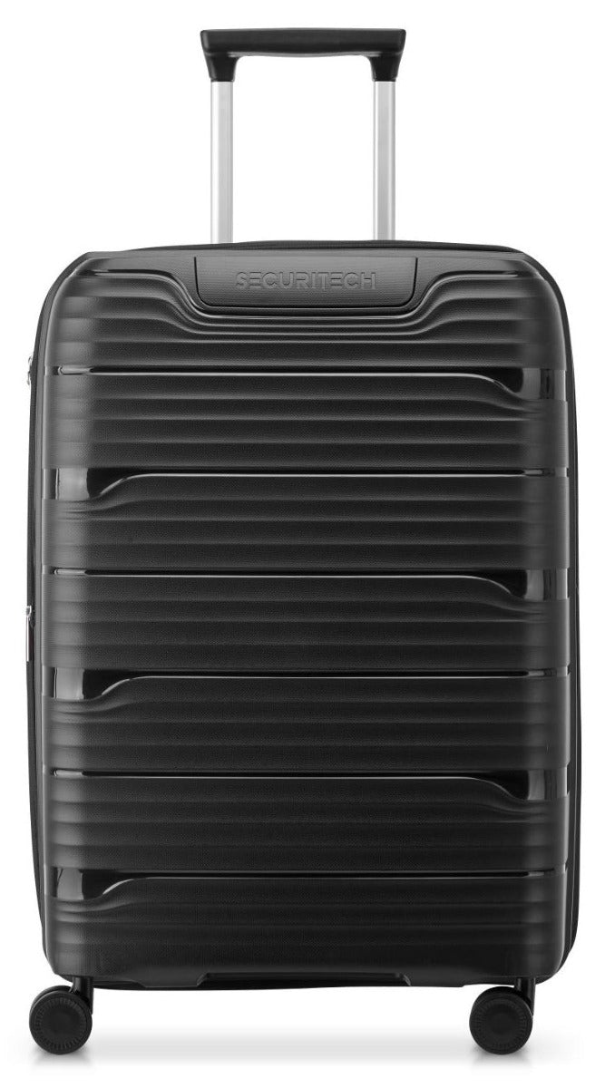 Delsey - SECURITECH 66cm Dune Val Trolley Ext 4Dr - Black - Wholesales Supply