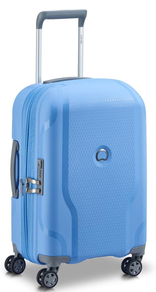 Delsey - 55cm Clavel Val Trolley Cabin Ex 4Dr - Lavender Blue - Wholesales Supply