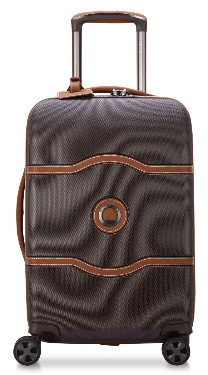 Delsey - 55cm Chatelet Air 2.0 4 Double Wheel Cabin Trolley Case - Chocolate - Wholesales Supply