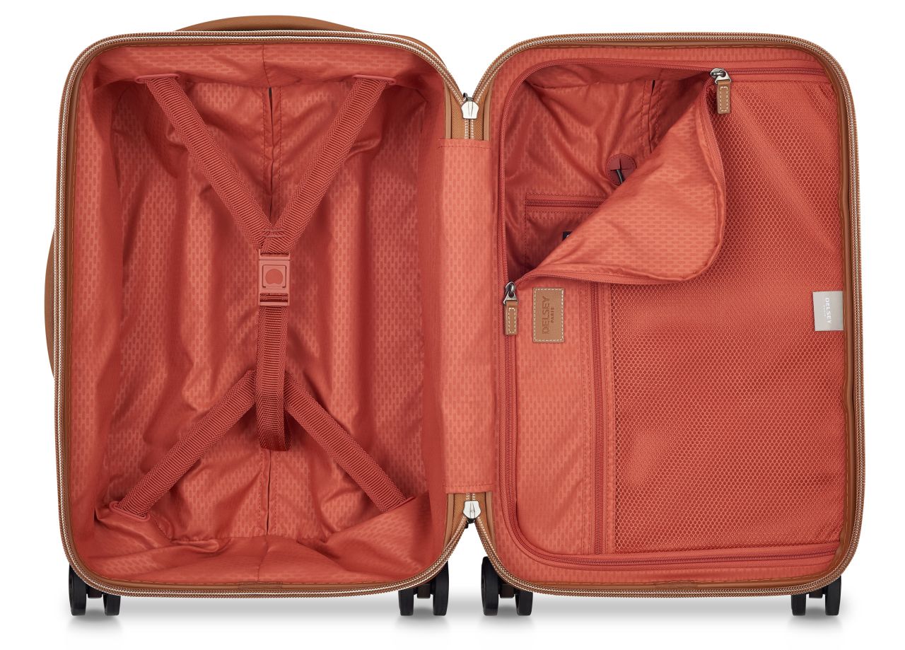 Delsey - 55cm Chatelet Air 2.0 4 Double Wheel Cabin Trolley Case - Chocolate - Wholesales Supply