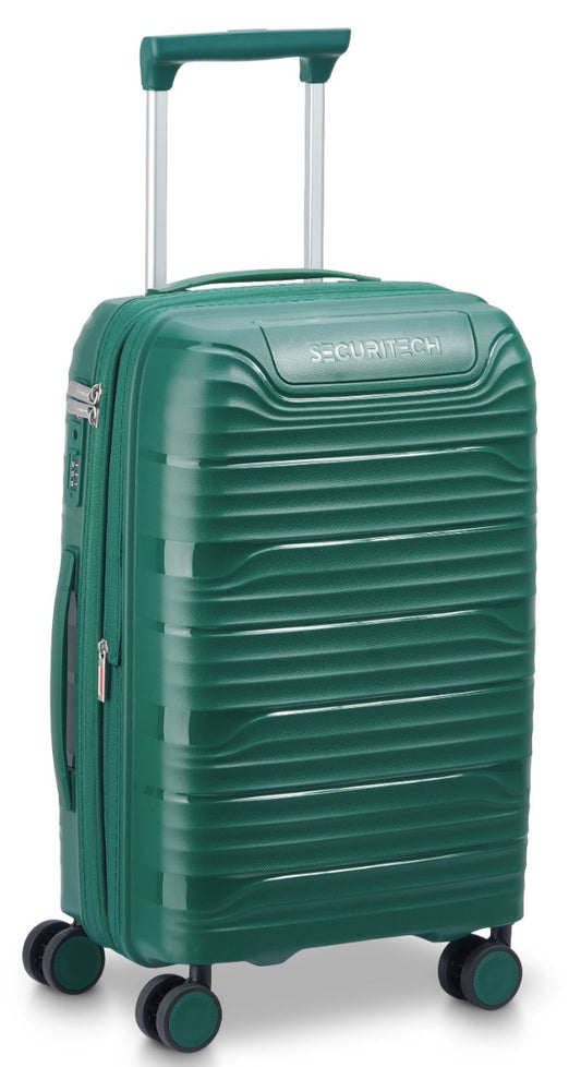 Delsey - SECURITECH 55cm Dune Val Trolley Cabin Ext 4Dr - Green - Wholesales Supply